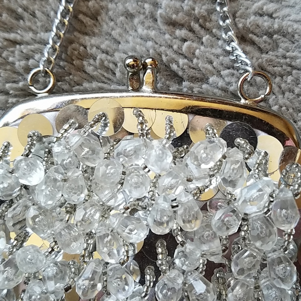SOLD - Tiny vintage beaded evening bag - Picture 2 of 3